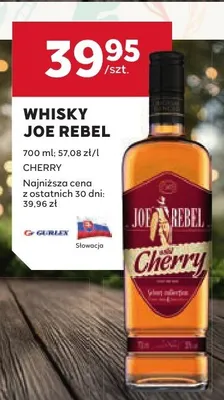 Whisky Joe Rebel Cherry promocja w Stokrotka