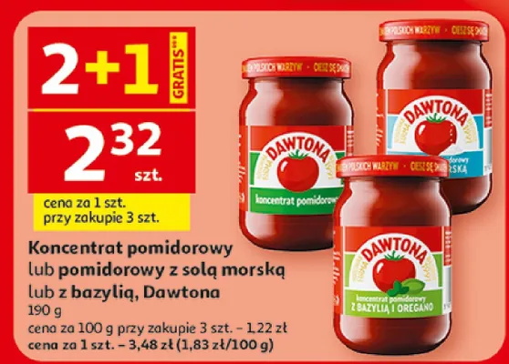 Koncentrat pomidorowy Dawtona promocja w Auchan