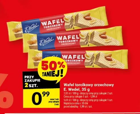 Wafel torcikowy orzechowy promocja w Twój Market