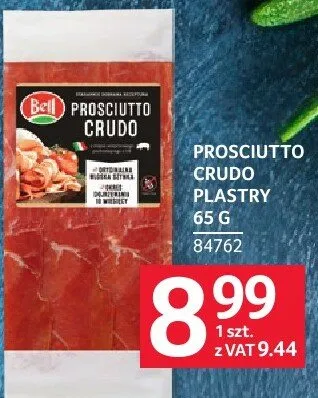 Prosciutto crudo plastry promocja w Selgros