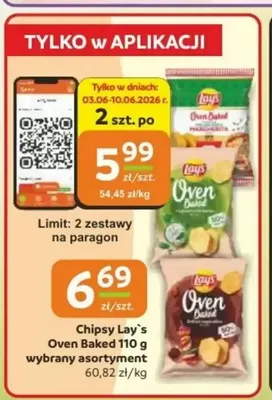 Chipsy Lay's Oven Baked promocja w Gama