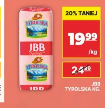 Kiełbasa tyrolska JBB promocja w API Market
