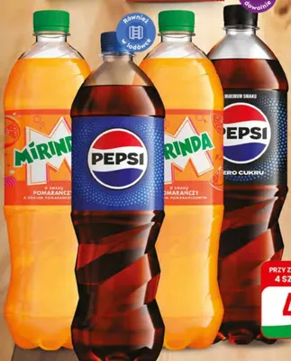 Napój gazowany Mirinda o smaku pomarańczowym promocja w Dino