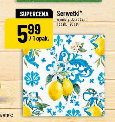 Serwetki papierowe 20-pak promocja w POLOmarket