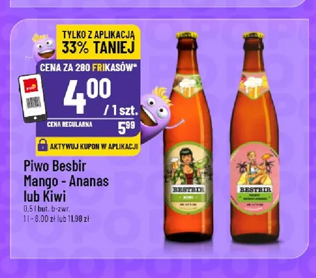 Piwo Besbir Mango - Ananas promocja w POLOmarket