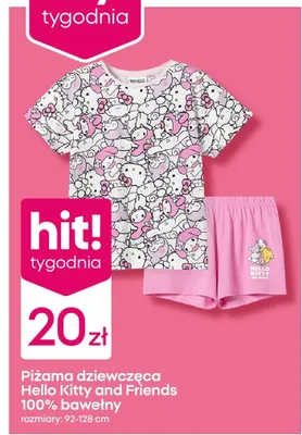 Piżama dziewczęca 100% bawełny promocja w Pepco