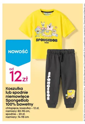 Koszulka niemowlęca SpongeBob SquarePants promocja w Pepco