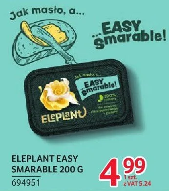 Margaryna Eleplant Easy Smarable 694951 promocja w Selgros