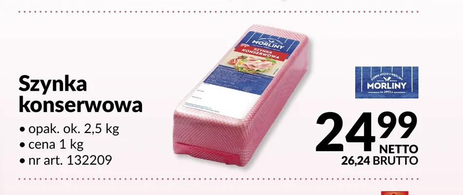 Szynka konserwowa Morliny promocja w Makro