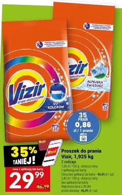 Proszek do prania Vizir do kolorów promocja w Twój Market
