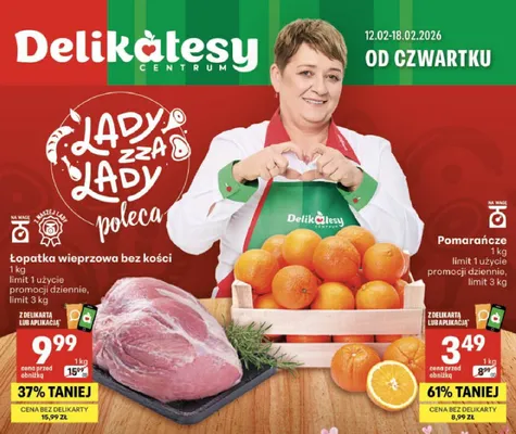 Pomarańcze promocja w Delikatesy Centrum