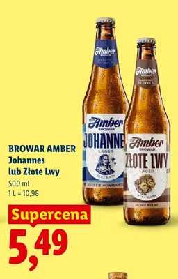 Piwo Browar Amber Johannes promocja w Lidl