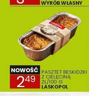 Pasztet Beskidzki z cielęciną Laskopol promocja w Wafelek
