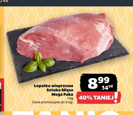 Łopatka wieprzowa Sztuka Mięsa Mega Paka promocja w Netto