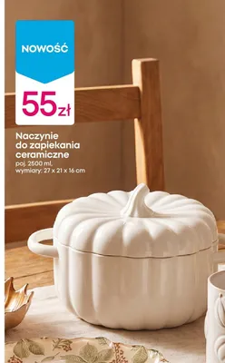 Naczynie do zapiekania ceramiczne 2500 ml 27x21x16 cm promocja w Pepco