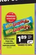 Wafel Grześki Mega w czekoladzie promocja w Delfin