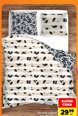 Komplet pościeli 160x200 cm promocja w Carrefour