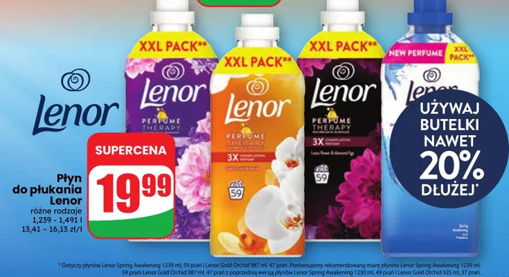 Płyn do płukania Lenor promocja w Dino