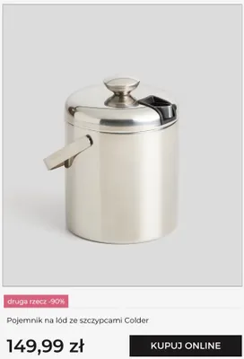 Pojemnik na lód ze szczypcami Colder promocja w home&you