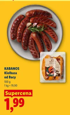 Kiełbasa od Bacy Kabanos promocja w Lidl