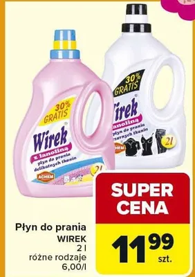 Płyn do prania różne rodzaje promocja w Carrefour