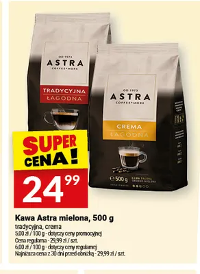 Kawa mielona Astra tradycyjna promocja w Twój Market