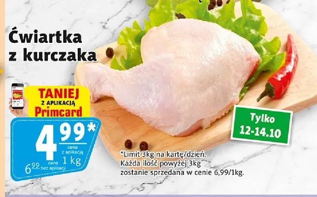 Ćwiartka z kurczaka promocja w Prim Market