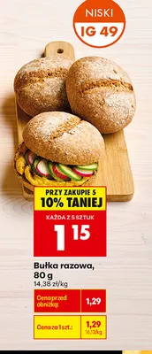Bułka razowa promocja w Biedronka