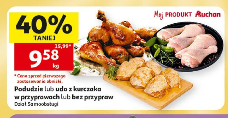 Udo z kurczaka Auchan bez przypraw promocja w Auchan