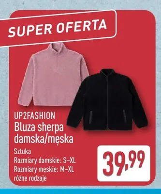 Bluza sherpa męska UP2FASHION promocja w Aldi