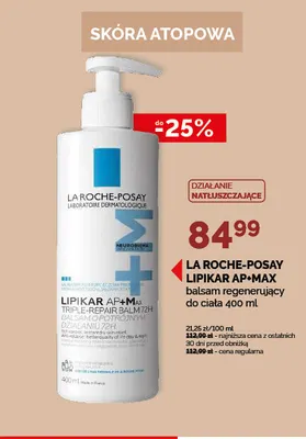 Balsam regenerujący do ciała Lipikar AP+Max La Roche-Posay promocja w Ziko Dermo