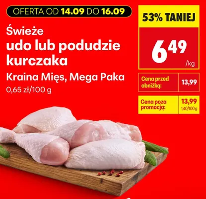 Świeże podudzie kurczaka Kraina Mięs Mega Paka promocja w Biedronka