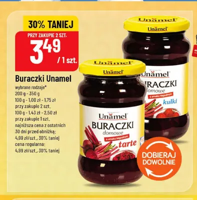 Buraczki domowe kulki Unamel promocja w POLOmarket