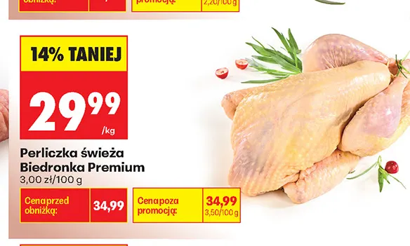 Perliczka świeża Biedronka Premium promocja w Biedronka