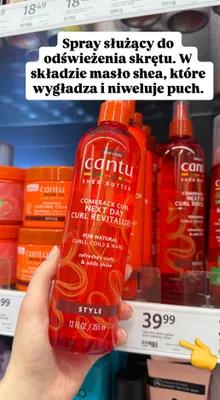 Spray do odświeżenia skrętu włosów Comeback Curl Next Day Curl Revitalizer promocja w Rossmann