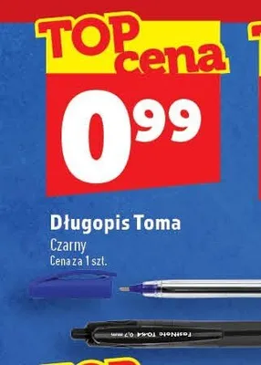 Długopis Toma czarny promocja w TOPAZ
