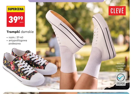 Trampki damskie Clevé promocja w Biedronka