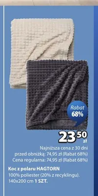 Koc z polaru Hagtorn 140x200 cm promocja w Jysk