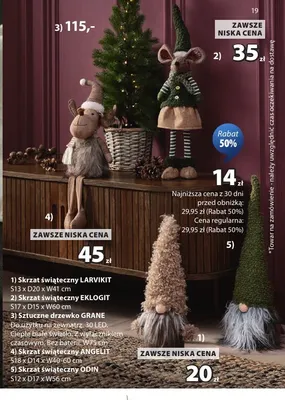 Skrzat świąteczny Angelit promocja w Jysk