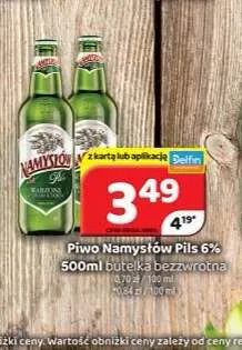 Piwo Namysłów Pils 6% promocja w Delfin