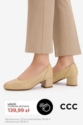 Czółenka skórzane Lasocki promocja w CCC