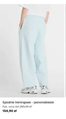 Spodnie treningowe New Balance jasnoniebieskie promocja w Lounge by Zalando