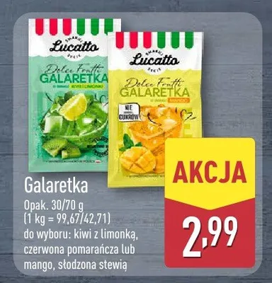 Galaretka różne rodzaje promocja w Aldi