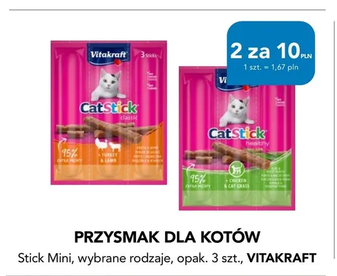 Przysmak dla kotów CatStick Vitakraft promocja w Aquael zoo