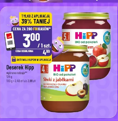 Deserek Hipp Jabłka promocja w POLOmarket