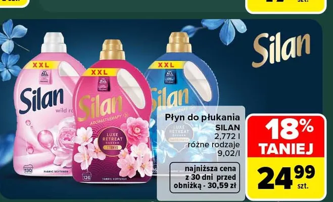 Płyn do płukania Silan Wild Rose promocja w Carrefour