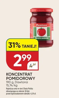 Koncentrat pomidorowy promocja w Chata Polska