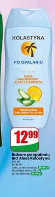 Balsam po opalaniu BIO Aloes Kolastyna promocja w Dino