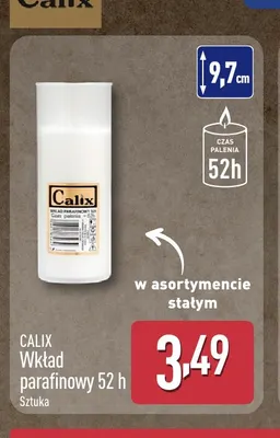 Wkład parafinowy 52 h Calix promocja w Aldi