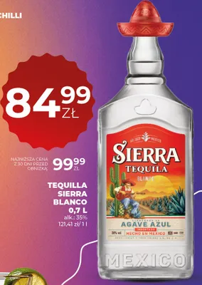 Tequilla Blanco promocja w Duży Ben